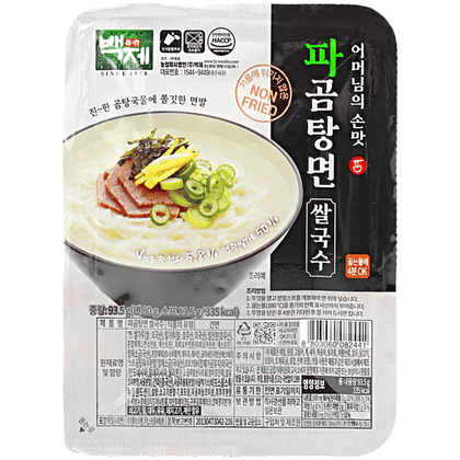 Лапша быстрого приготовления "Baekje" рисовая со вкусом супа комтан, 92 гр 