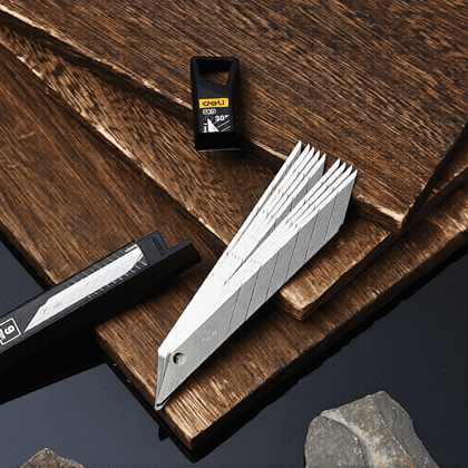 Лезвие для строительного ножа Deli EDL-DP093A, 9 мм, 10 шт. - 3