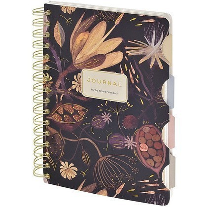Книга записная "Flora. Ночные цветы", А5, 150х210 мм, 120 листов, черный