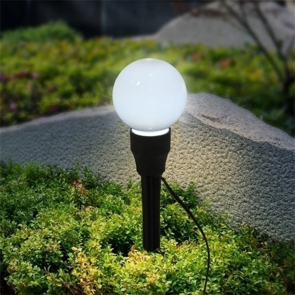 Гирлянда уличная "Светящийся шар", 3,5 м, 6 LED, белый, солнечная батарея - 2