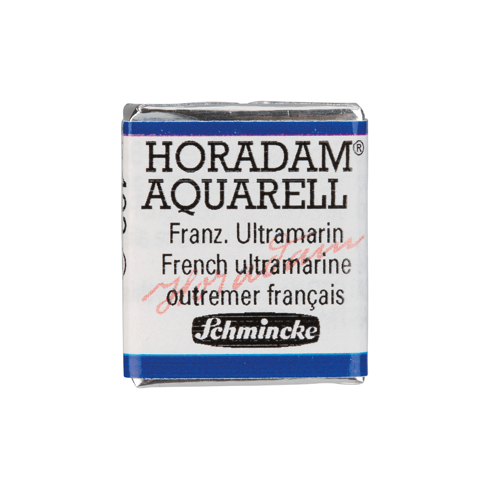 Краски акварельные "Schmincke Horadam", 493 ультрамарин французский, полукювета