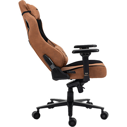 Кресло игровое Evolution Project A Fabric, искусственная замша, металл, коричневый - 4