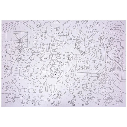 Раскраска "Раскраска-виммельбух. Домашние животные" - 2