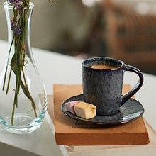 Чашка для эспрессо "Matera", керамика, 90 мл, антрацит