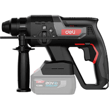 Аккумуляторный перфоратор Deli RS EDE-DC20-2, 20 В, 2 Дж, без АКБ и ЗУ, кейс