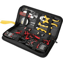 Набор инструментов "Deli", 7 предметов, сумка, черный