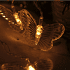 Гирлянда электрическая LED "Бахрома. Бабочка", тепло-белый - 5