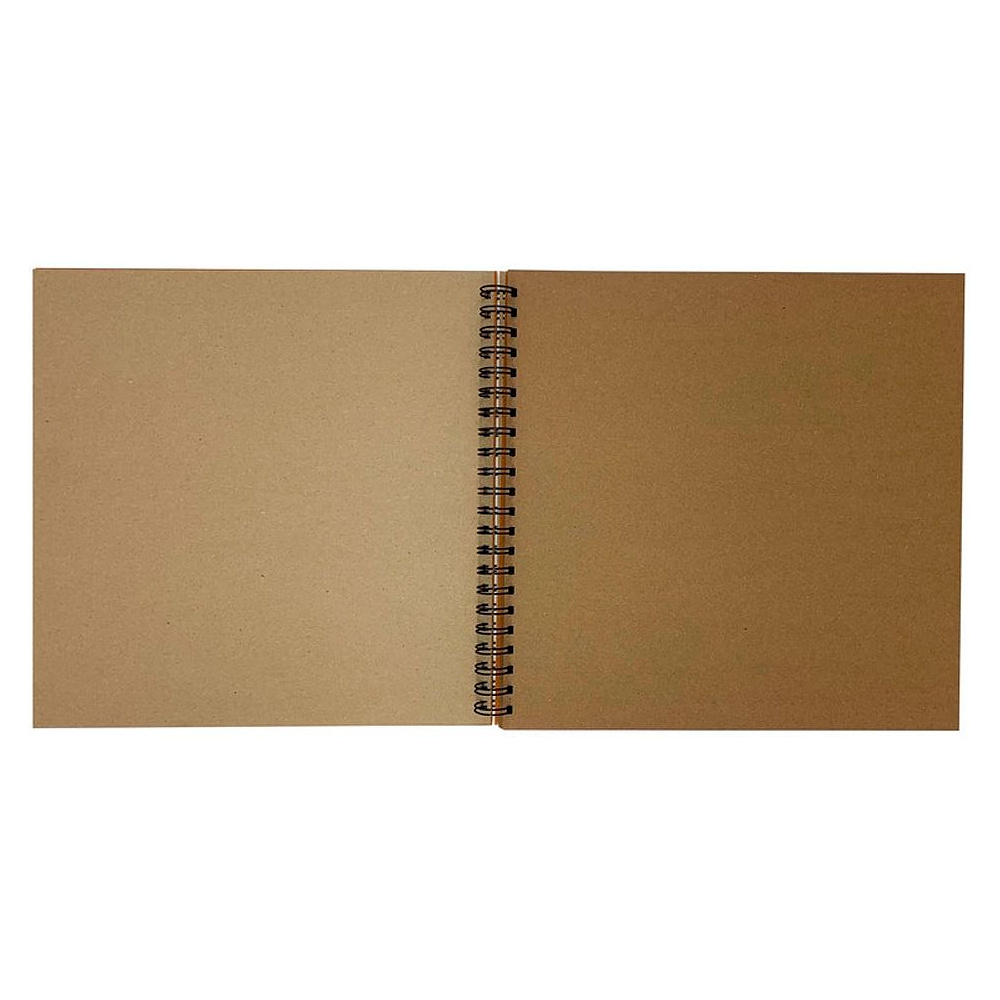 Скетчбук "Kraft", 29.5x29.5 см, 140 г/м2, 40 листов, оранжевый - 3