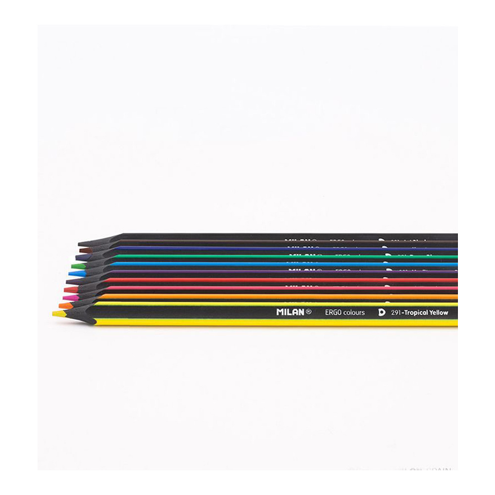 Цветные карандаши "ERGO" + точилка, 10 цветов - 4