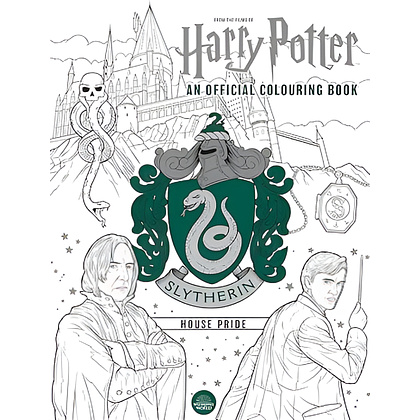 Раскраска "Colouring Book. Harry Potter: Slytherin House Pride", (английский язык)