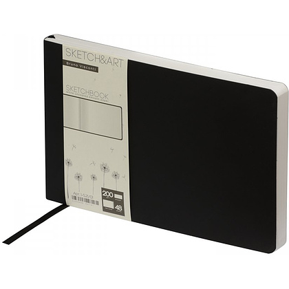Скетчбук "Sketch&Art. Horizont", 21x14 см, 200 г/м2, 48 листов, черный - 2