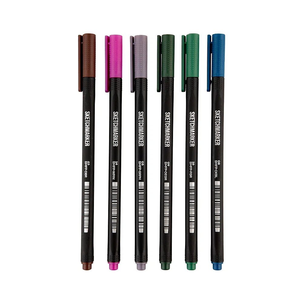 Ручка капиллярная "Sketchmarker Artist fine pen Intense", 6 шт. - 13