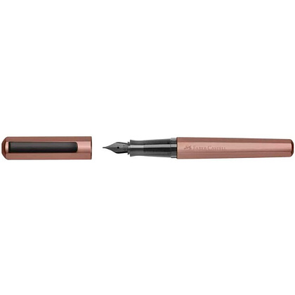 Ручка перьевая "Hexo Bronze", F, матовый бронзовый, патрон черный - 3