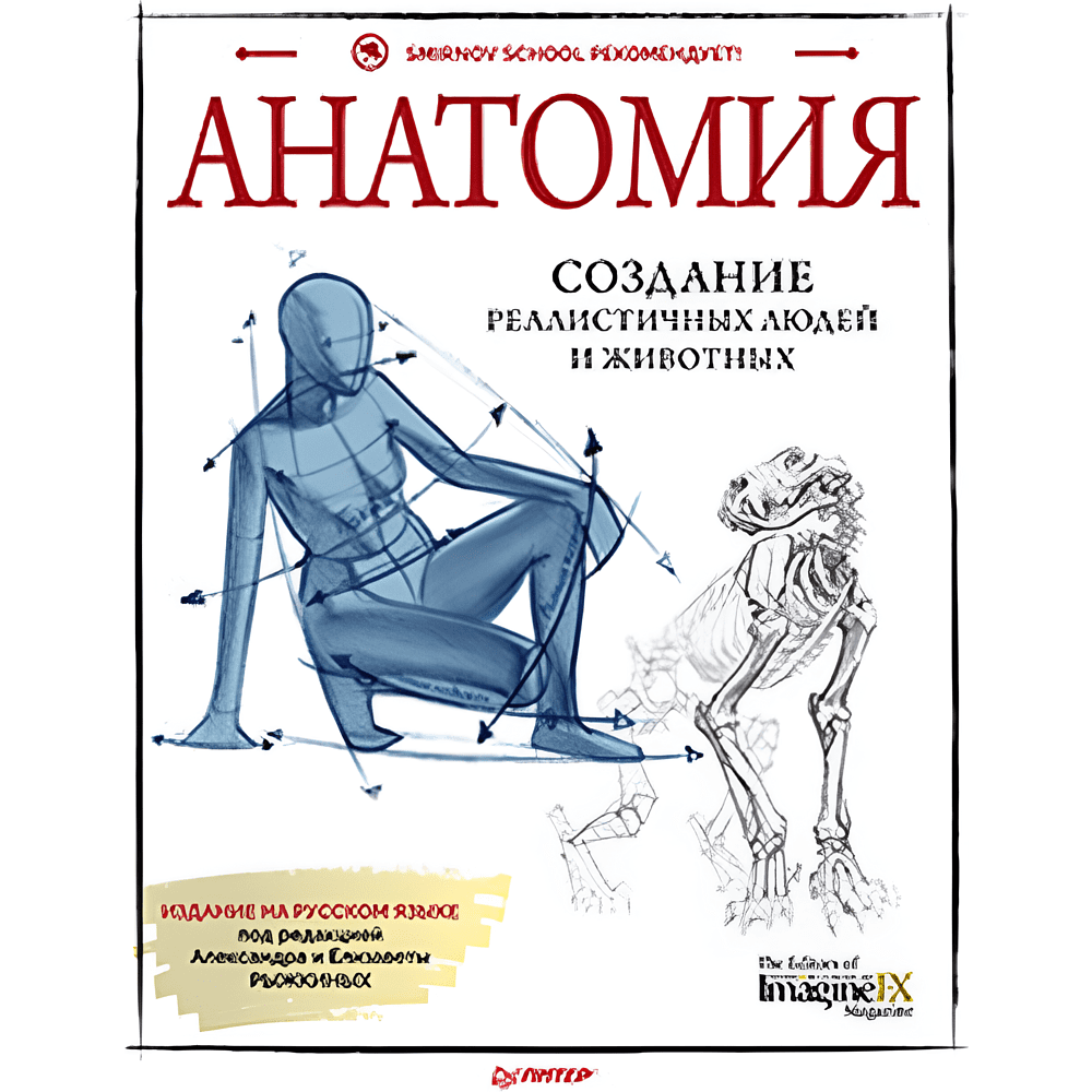 Книга "Анатомия. Создание реалистичных людей и животных + мастер-классы по QR-коду", FX Imagine