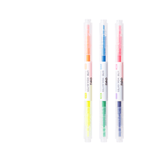 Набор маркеров текстовых "Double ended", 3 шт, ассорти