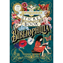 Книга на английском языке "The Antiquarian Sticker Book: Bibliophilia", Odd Dot