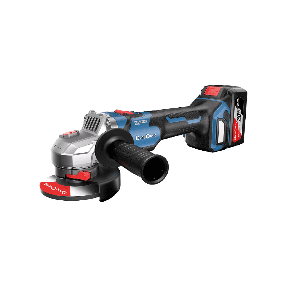Угловая шлифмашина DongCheng DCSM04-125 (TYPE H2K), 125 мм, 2 АКБ, 6 Ач, З/У 4 А