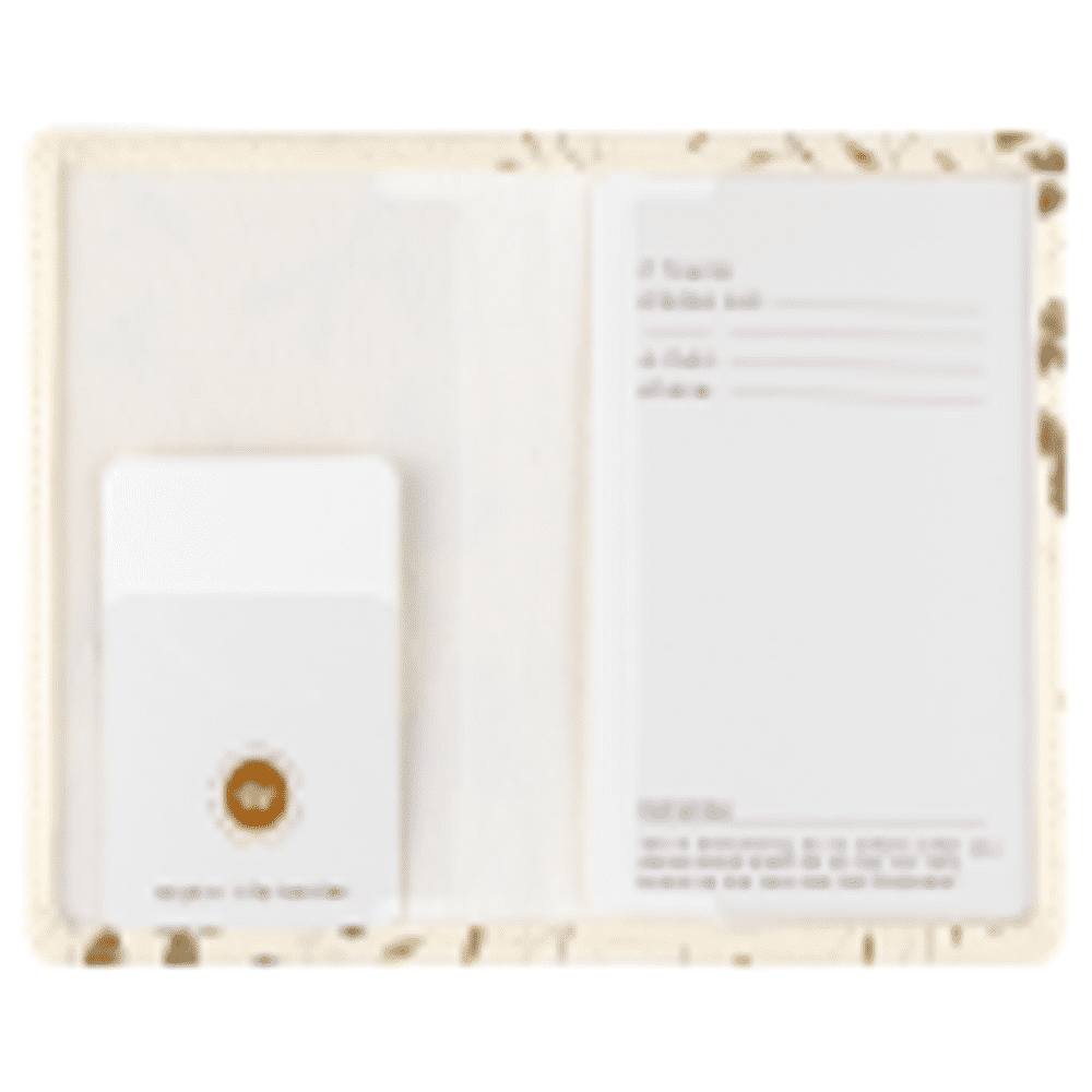 Обложка для паспорта "Flora. Полевые цветы", кожзам, белый - 3