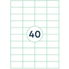 Самоклеящиеся этикетки универсальные "Rillprint", 52.5x29.7 мм, 100 листов, 40 шт, белый - 2