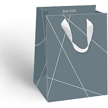 Пакет бумажный подарочный "Country", 11.4х14.6х6.4 см, ассорти