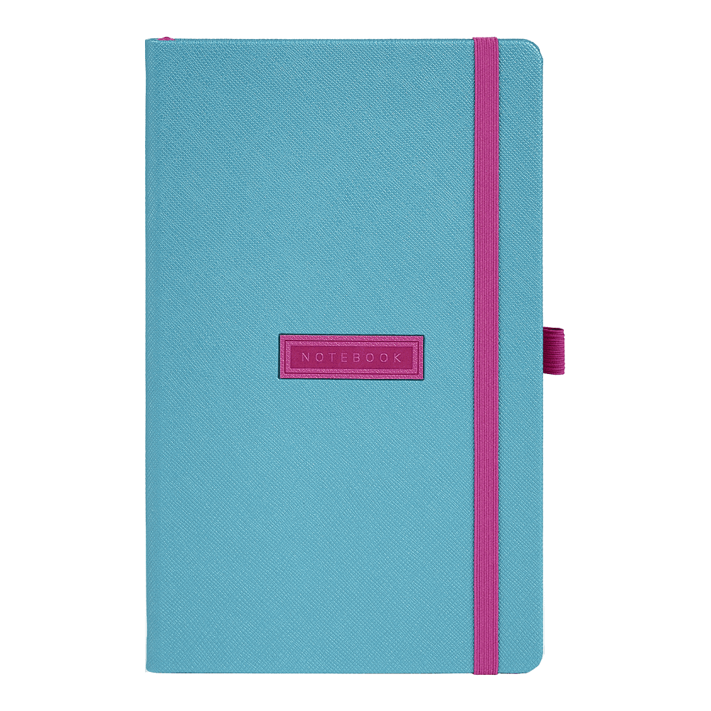Блокнот "Shell turquoise", А5, 96 листов, голубой, срез розовый - 2