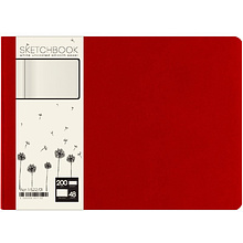 Скетчбук "Sketch&Art. Horizont", 25x17.9 см, 200 г/м2, 48 листов, красный