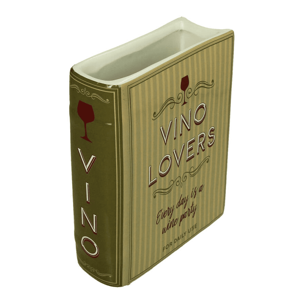 Ваза "Book Vino Lovers", зеленый