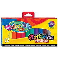 Пластилин для детской лепки Colorino, 12 цветов, круглый
