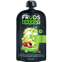 Пюре фруктовое "Smartfood smoothie fruds", вкус груша, яблоко, киви и крыжовник