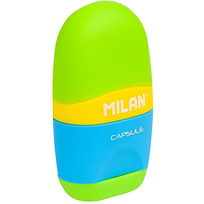 Ластик-точилка Milan "Capsule Mix", 1 отверстие, с контейнером - 4