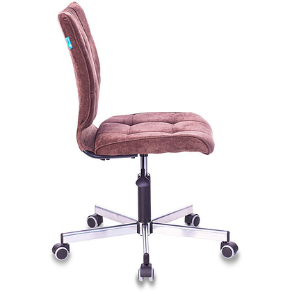 Кресло для персонала "Бюрократ СH-330M/LT", ткань, металл, темно-коричневый - 3