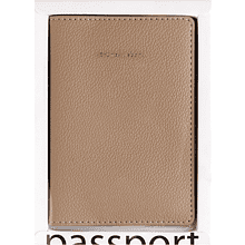 Обложка для паспорта "Бежевая", кожзам