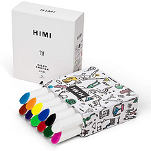 Мелки восковые "Himi Miya Silky Crayon", 12 цветов, ассорти