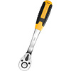Ключ-трещотка Deli RS EDL2324 1/4", 150 мм, 72 зуба, черный, желтый - 3