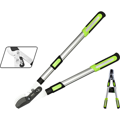 Секатор садовый "Deli", 630-870 мм, телескопический, черный, зеленый - 2