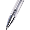 Ручка гелевая "Office Products", 0.5 мм, прозрачный, стерж. черный - 3