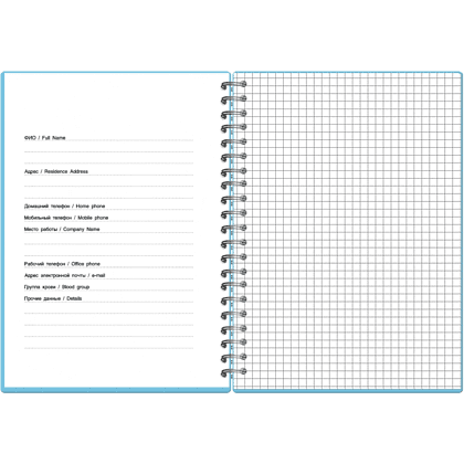 Тетрадь "Pastel Collection", А5, 80 листов. клетка, мятный, голубой  - 2