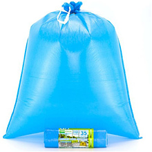 Мешки для мусора "Mirpack Deluxe", 30 мкм, 35 л, 10 шт/рулон