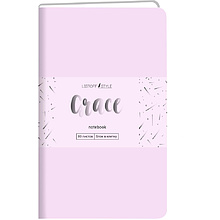 Книга записная "Grace. Фарфоровый", А5, 80 страниц, клетка, розовый