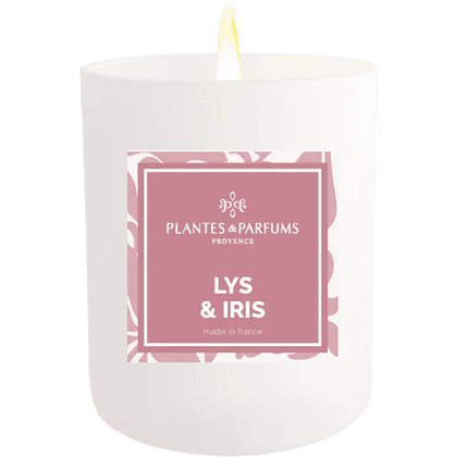 Свеча ароматическая PLANTES&PARFUMS "Lily & Iris", 180 гр
