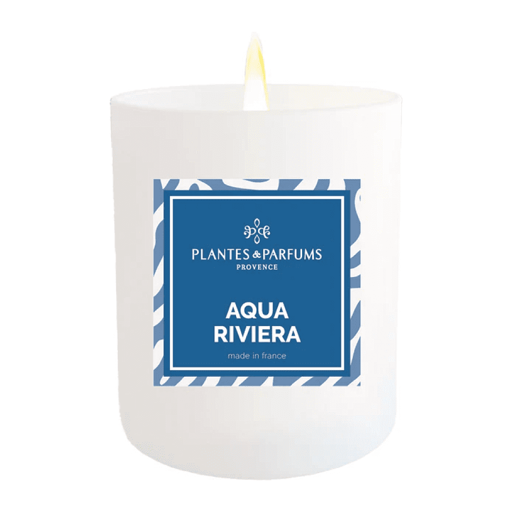 Свеча ароматическая PLANTES&PARFUMS "Aqua Riviera", 180 гр