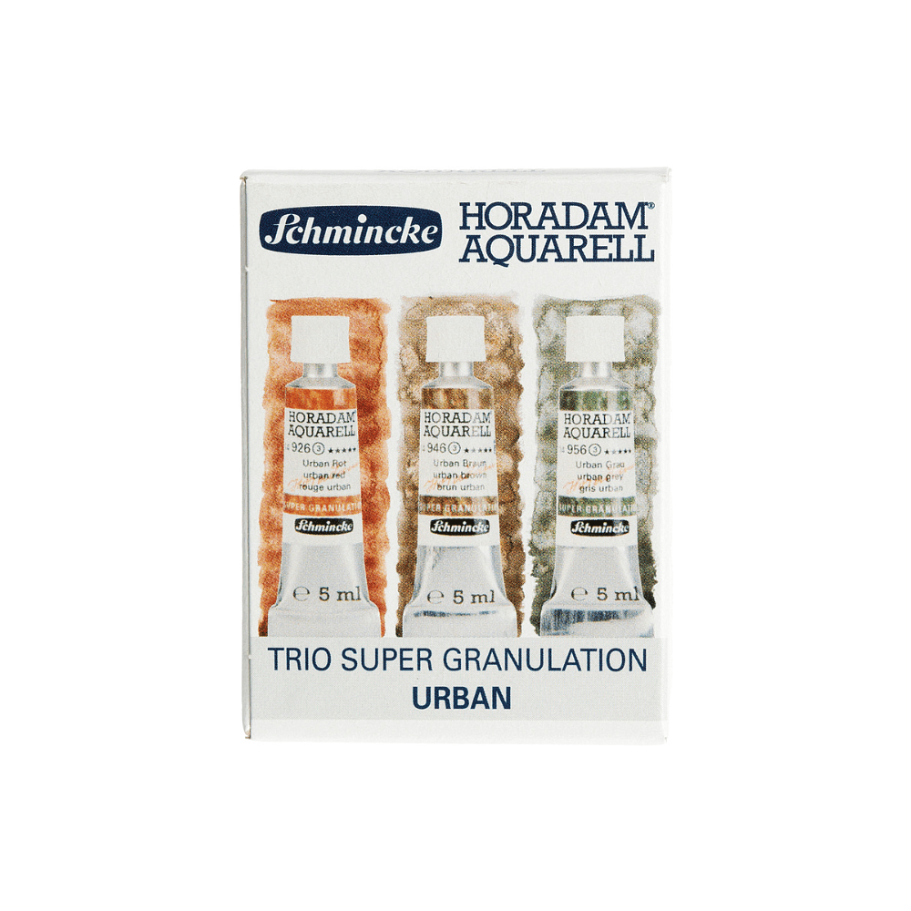 Краски акварельные "Schmincke. Horadam Super granulation set. Urban", набор 3 цвета, 5 мл, тубы