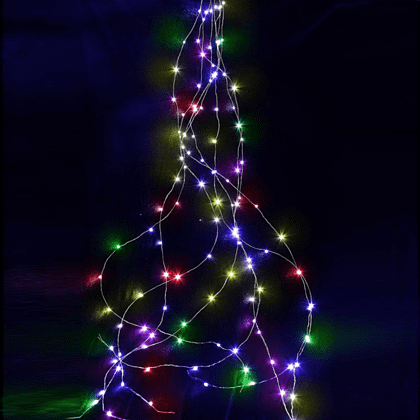 Гирлянда электрическая LED "Нить. Хвост Роса", мультиколор - 6
