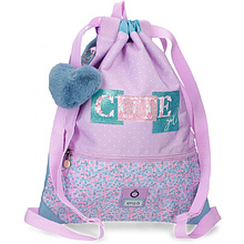 Мешок для обуви "Cute girl", фиолетовый