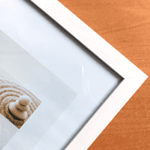 Фоторамка "181-2724", 20х30 см, дерево со стеклом, белый