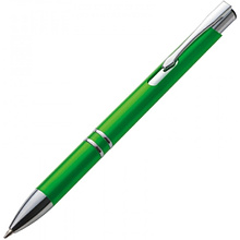Ручка шариковая автоматическая "Baltimore", 0.7 мм, зеленый, серебристый, стерж. синий