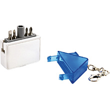 Набор отверток-брелок "Домик", белый, синий