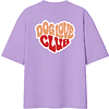 Футболка унисекс "Корги. Dog love club", XS-S, хлопок, оверсайз, лавандовый - 2