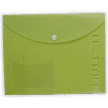 Папка конверт на кнопке "Listoff Style. 2", А5, зеленый