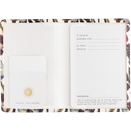 Обложка для паспорта "Flora. Ирисы", кожзам., белый - 3